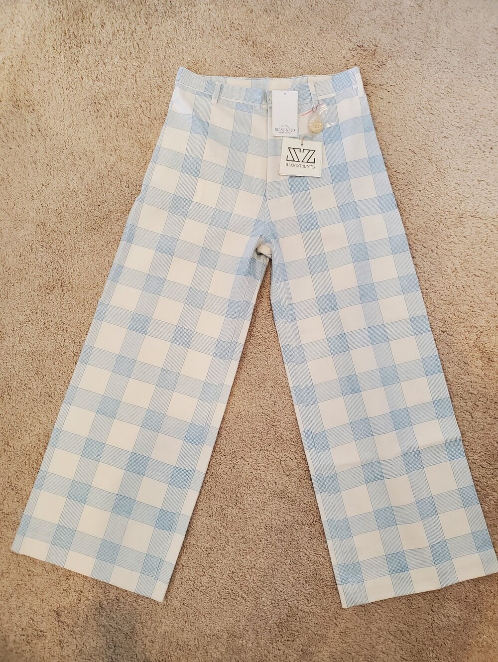NWT SZ Blockprints Disco Pants In Weave Print - Picture 2 of 5